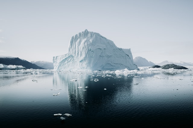 Icebirg floating in the Arctic